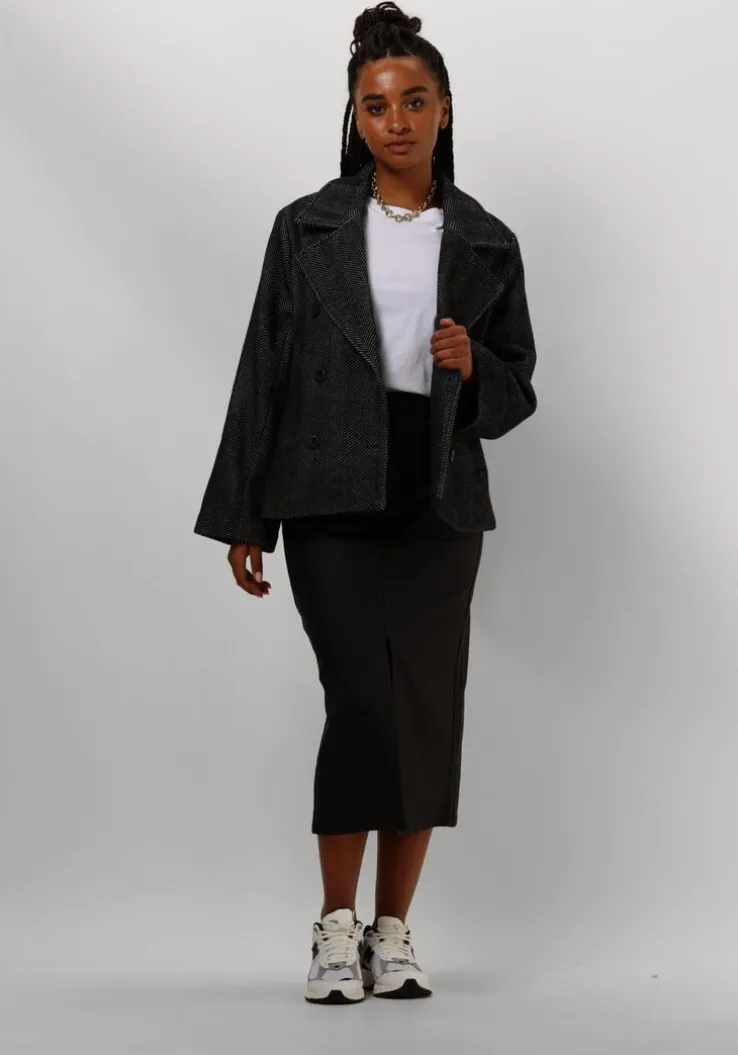 zwarte object midirok objnaya coated mw skirt