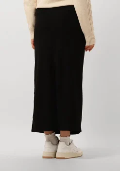 zwarte object midirok objlisa mw long skirt