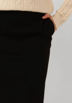 zwarte object midirok objlisa mw long skirt