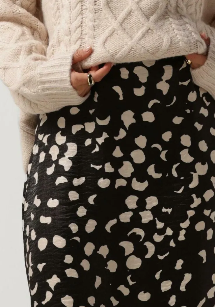 zwarte object midirok objomika hw skirt 129