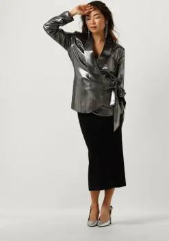 zwarte object midirok objreynard hw knit skirt