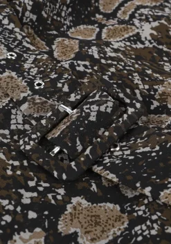 zwarte object mini jurk anna l/s shirt dress