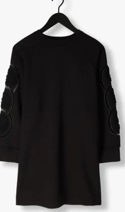 zwarte object mini jurk objdorina lo l/s sweat dress