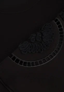 zwarte object mini jurk objdorina lo l/s sweat dress