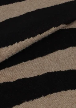 zwarte object mini jurk objray l/s knit dress aop