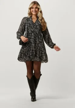 zwarte object mini jurk objmila gia l/s dress