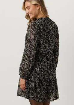 zwarte object mini jurk objmila gia l/s dress