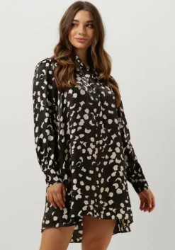 zwarte object mini jurk objomika l/s dress
