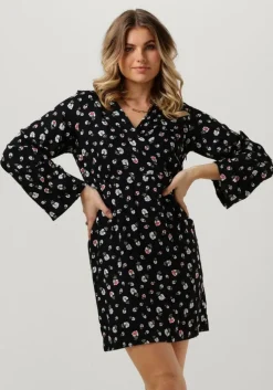 zwarte object mini jurk objditta l/s dress