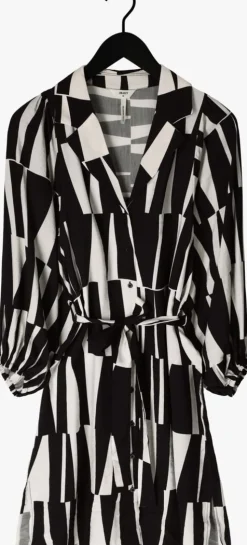 zwarte object mini jurk taro 3/4 dress 126