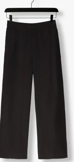 zwarte object pantalon objyui hw wide pants 137
