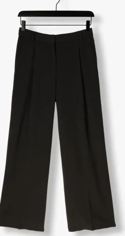 zwarte object pantalon objivy hw wide pant