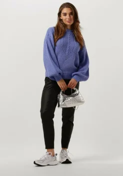 zwarte object pantalon objbelle lisa coated pant noos