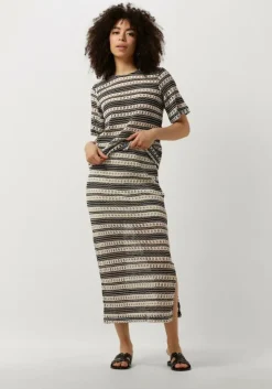 zwarte object top objarthine s/s t-shirt