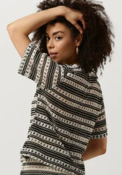 zwarte object top objarthine s/s t-shirt