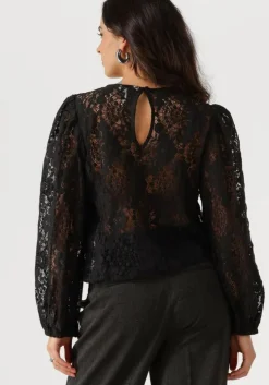 zwarte object top objbeverly l/s lo top