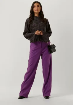 zwarte object tops & t-shirts lux l/s top 124