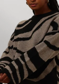 zwarte object trui objdiana lo l/s knit pullover