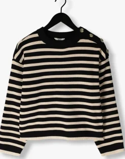 zwarte object trui objelly lo ls knit pullover