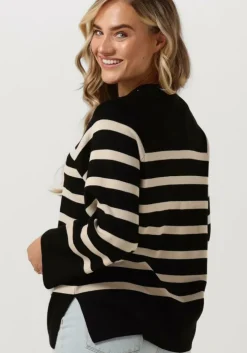 zwarte object trui objester ls knit top