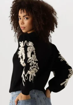 zwarte object trui objjoana l/s knit pullover