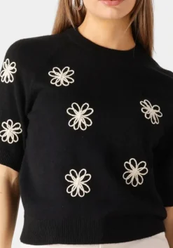 zwarte object trui objlaney rubin ss pullover