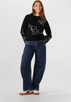 zwarte object trui objlaney rubin ls pullover