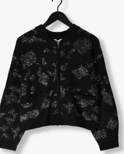 zwarte object vest objalora knit re l/s cardigan