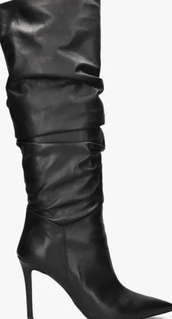 zwarte omoda atelier hoge laarzen x iris - pluk