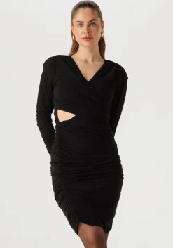 zwarte omoda atelier mini jurk x iris - iris