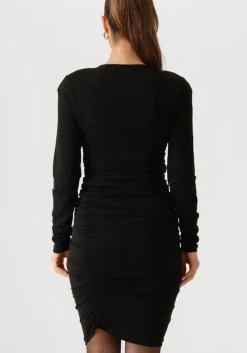 zwarte omoda atelier mini jurk x iris - iris