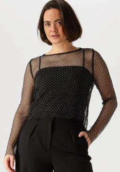 zwarte omoda atelier tops & t-shirts x iris - ines