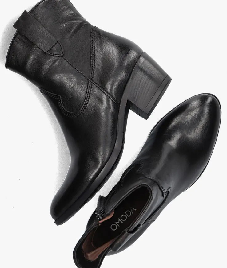 zwarte omoda enkellaarsjes dallas