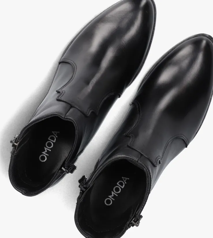 zwarte omoda enkellaarsjes badia