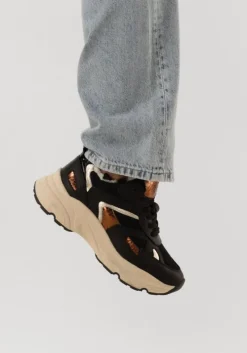 zwarte omoda lage sneakers tokio