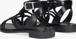 zwarte omoda platte sandalen 120111