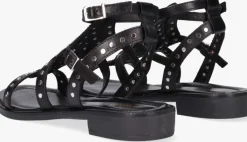 zwarte omoda platte sandalen 120104