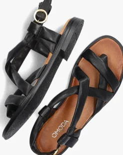 zwarte omoda sandalen m05086