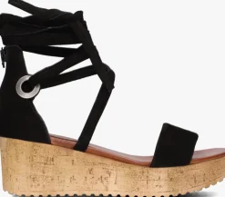 zwarte omoda sandalen met hak 722007