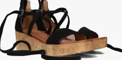 zwarte omoda sandalen met hak 722007