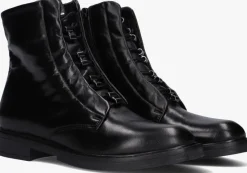 zwarte omoda veterboots fabia