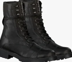 zwarte omoda veterboots 3259k106