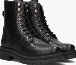 zwarte omoda veterboots lpmink-100