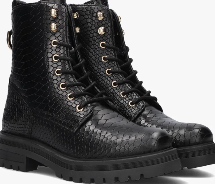 zwarte omoda veterboots lpmink-100