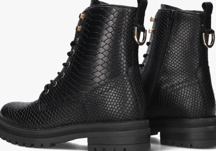 zwarte omoda veterboots lpmink-100