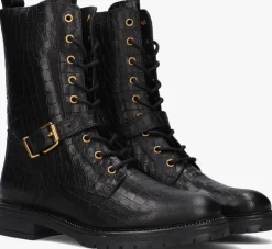 zwarte omoda veterboots lpdungaball-38