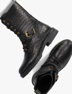 zwarte omoda veterboots lpdungaball-38