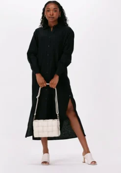 zwarte ottod'ame midi jurk abito da4528