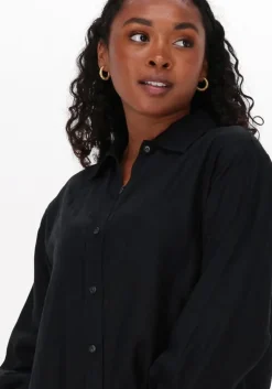 zwarte ottod'ame midi jurk abito da4528