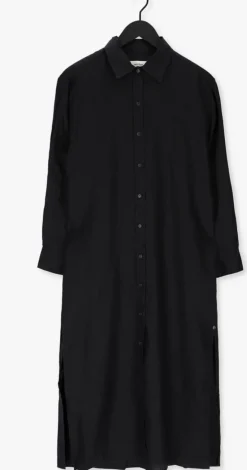 zwarte ottod'ame midi jurk abito da4528